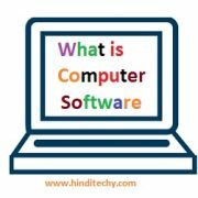 What is computer software